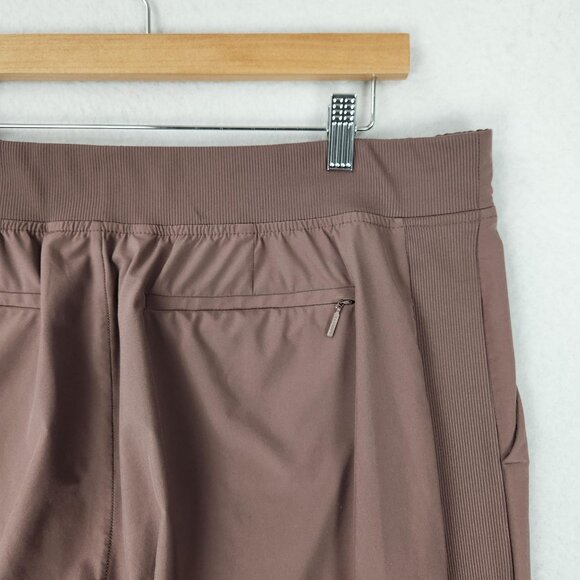 Athleta Pants Womens 16 Mauve Brooklyn Ankle Pull On Lightweight Hi Rise Lounge - Picture 9 of 13